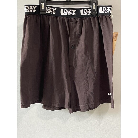 NWT Mens Lazy One Boxer Shorts PJ Lounge Shorts “Full Of Bull" Large BoxAA - Picture 1 of 5